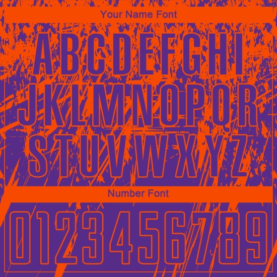Maillot de football personnalisé violet orange par sublimation Maillot de football personnalisé violet orange par sublimation