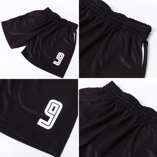Maillot de football personnalisé violet, blanc et noir, effet dégradé par sublimation Maillot de football personnalisé violet, blanc et noir, effet dégradé par sublimation