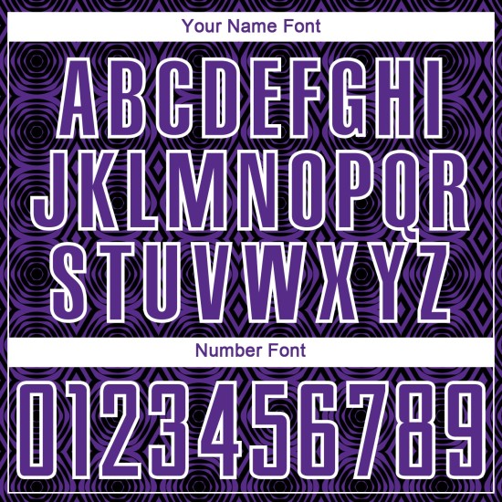 Maillot de football personnalisé à sublimation géométrique violet noir et blanc Maillot de football personnalisé à sublimation géométrique violet noir et blanc